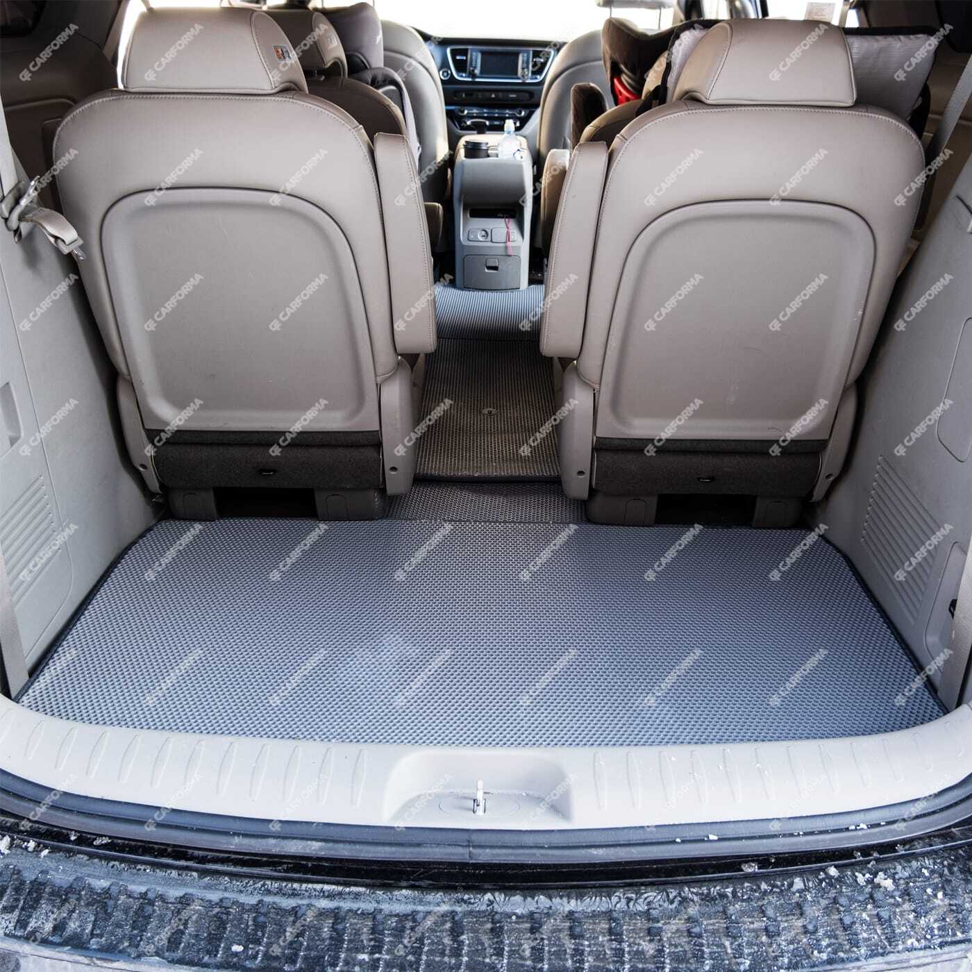 Ворсовые коврики на KIA Carnival III 9 мест и 11 мест 2014&nbsp;-&nbsp;2021 в Сургуте