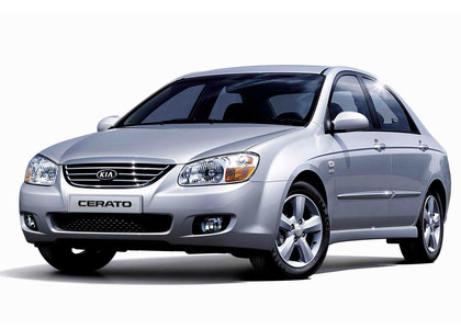 Ворсовые коврики на KIA Cerato I 2004 - 2008 в Сургуте